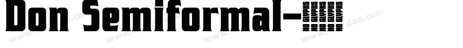 Don Semiformal字体转换